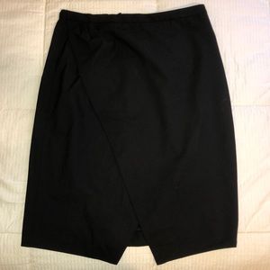 BRAND NEW JCREW black asymmetrical pencil skirt